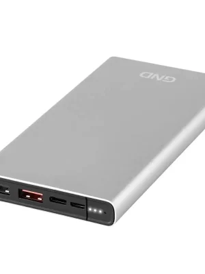 Powerbank GND 10000 mAh, USB-C PD 18Wstříbrná Bezpečná Platba